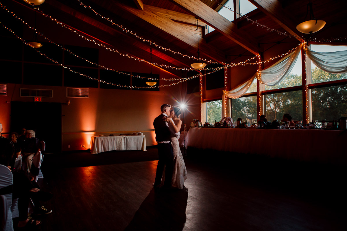 First Dance at the reception at St. Boniface Golf Course